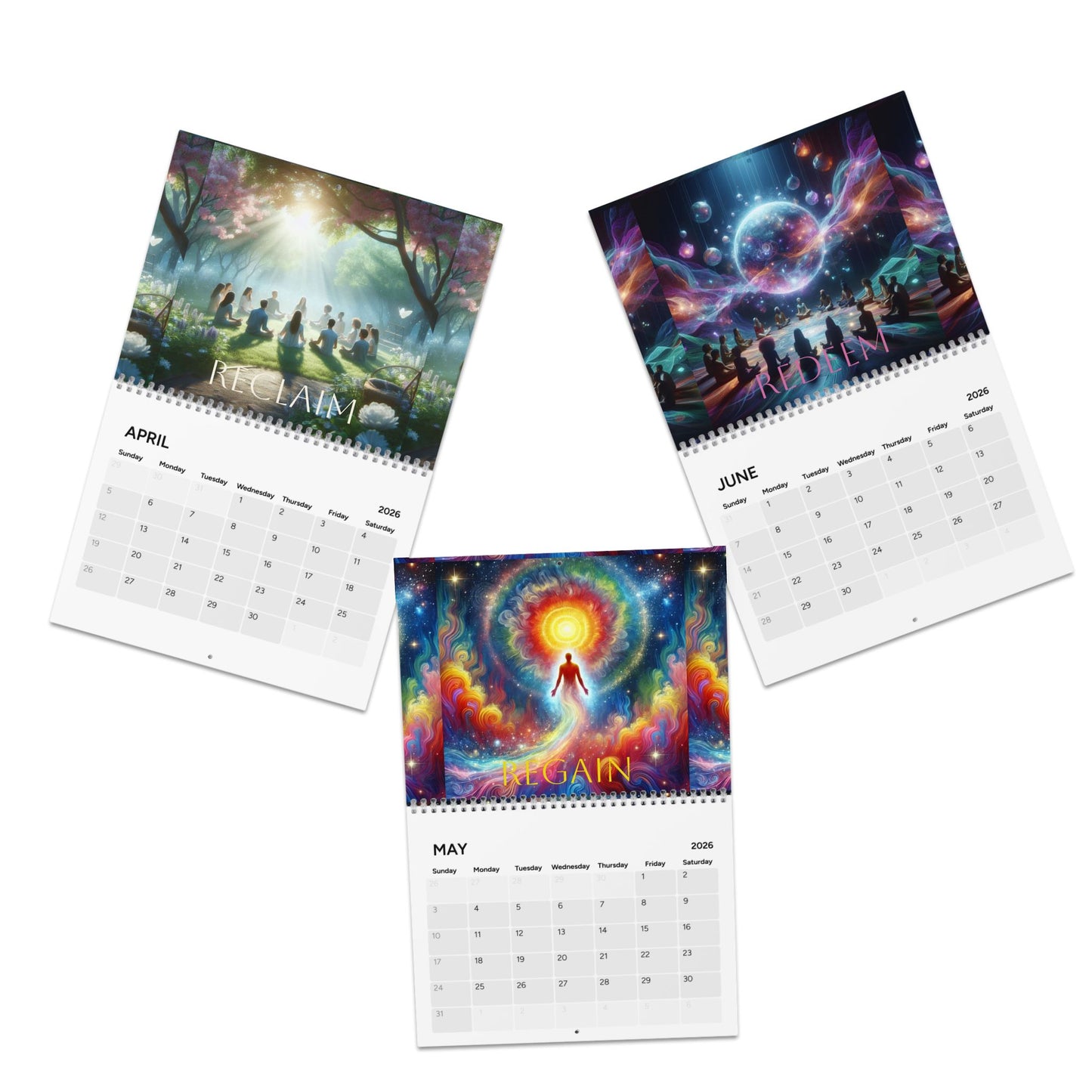 Healing Calendar (2026) Wall Art by SpiritualEyes, LLC