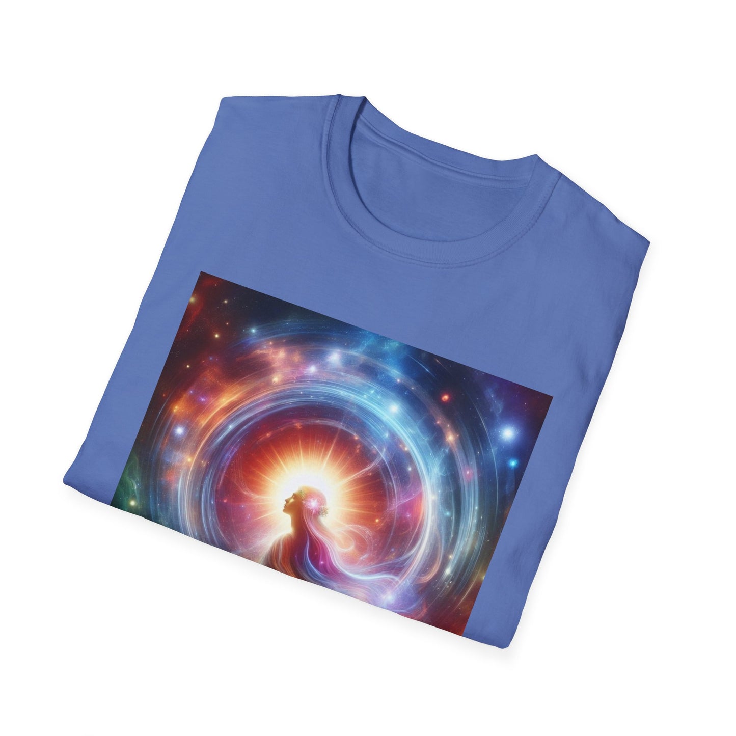 Camiseta unisex de estilo suave - "Ver con una nueva perspectiva" - Camiseta de arte cósmico para buscadores espirituales