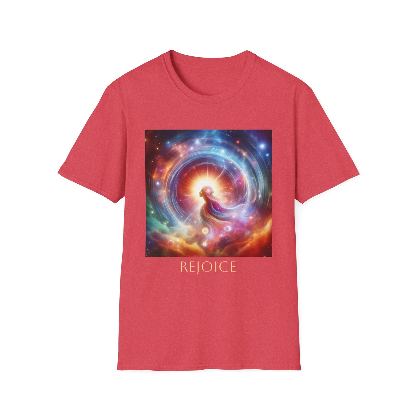 Camiseta unisex de estilo suave - "Ver con una nueva perspectiva" - Camiseta de arte cósmico para buscadores espirituales