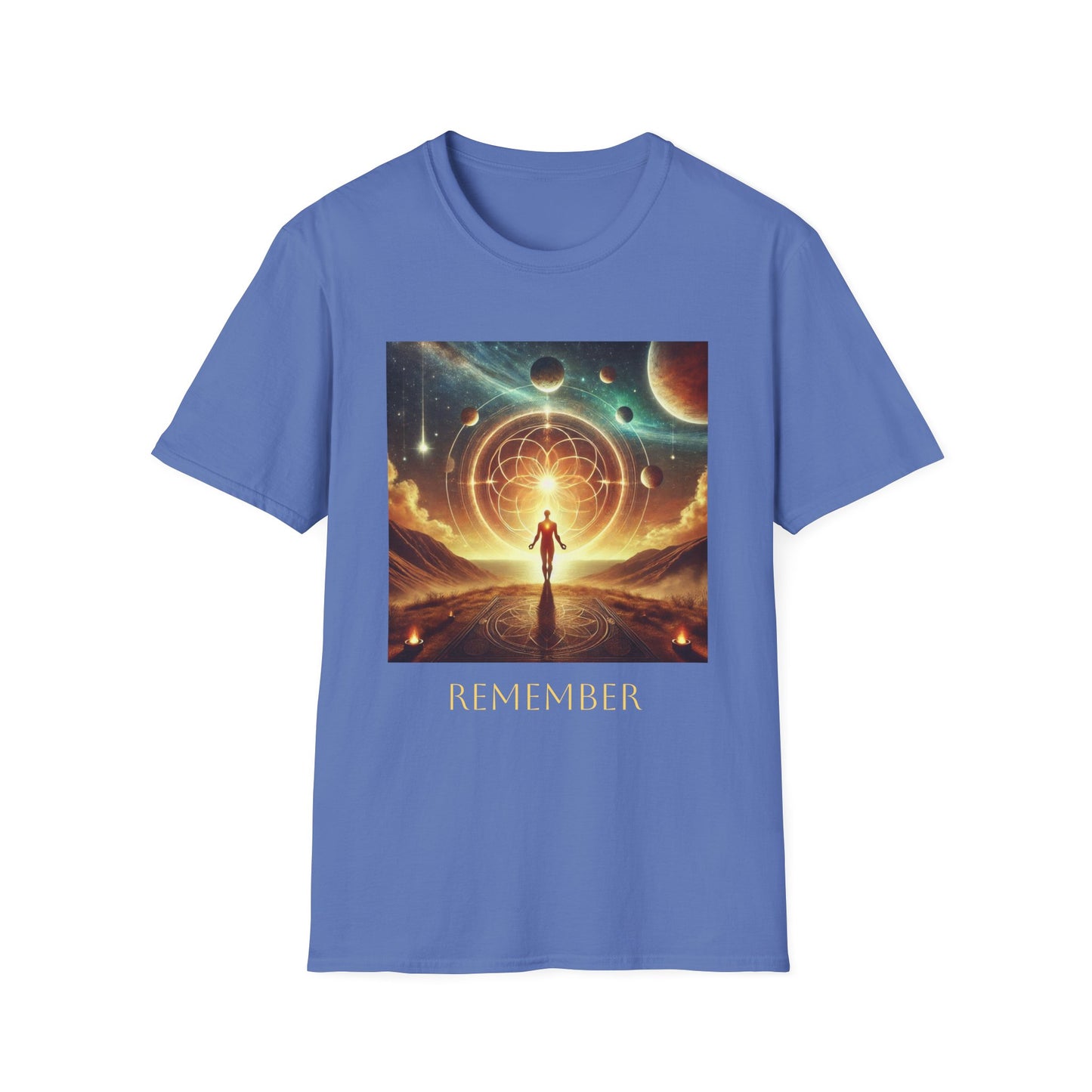 Camiseta unisex "Remember" de SpiritualEyes: Recordando la plenitud con el universo