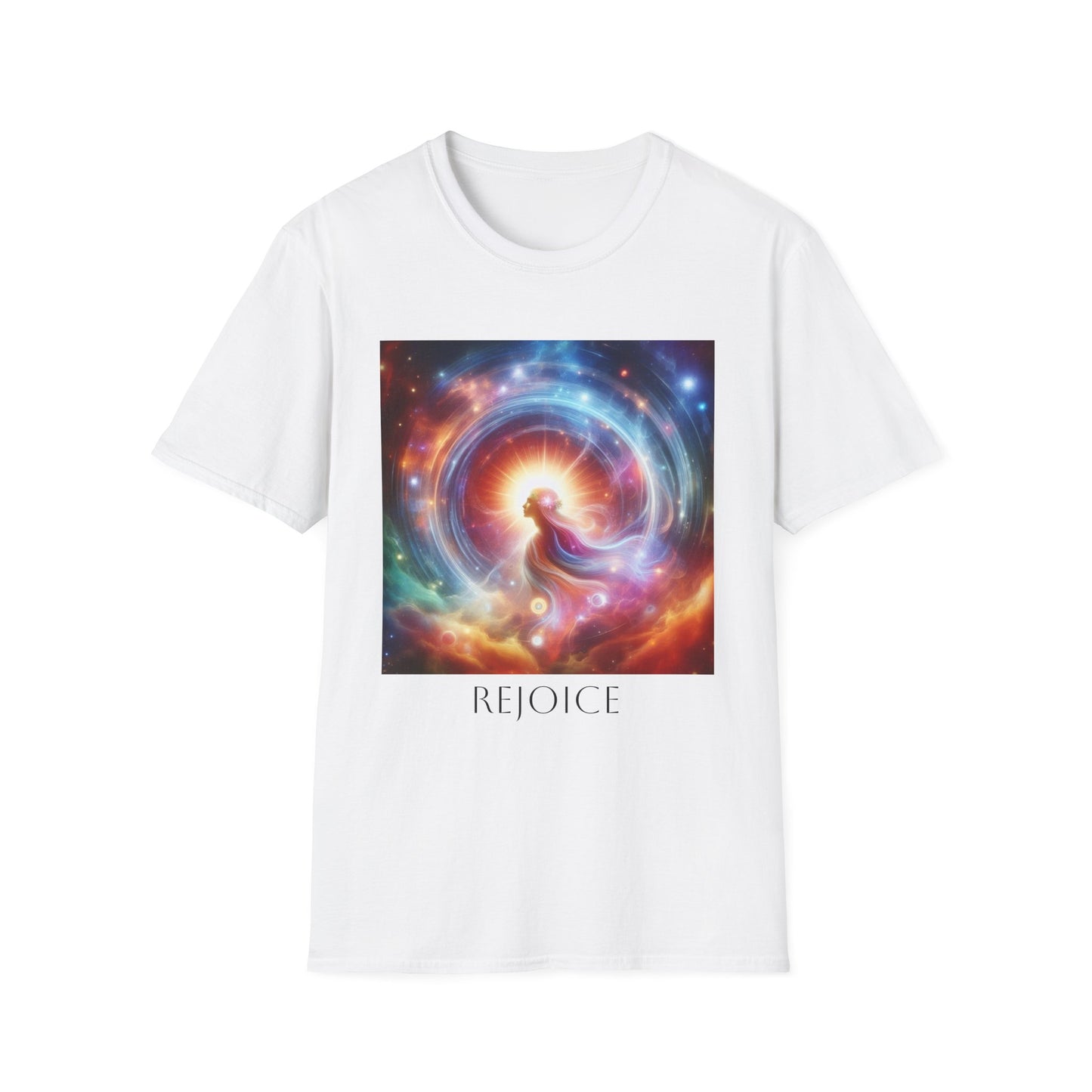 SpiritualEyes "Rejoice" Unisex T-Shirt - Cosmic Art Tee for Spiritual Seekers