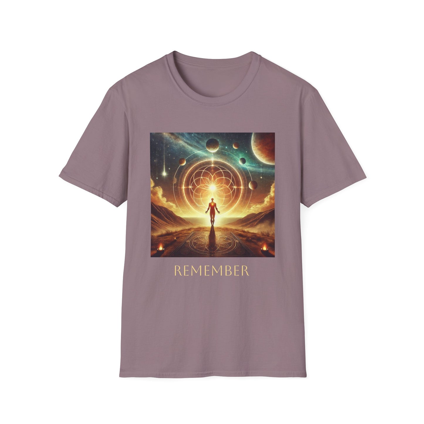 Camiseta unisex "Remember" de SpiritualEyes: Recordando la plenitud con el universo