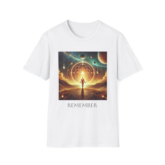 Camiseta unisex "Remember" de SpiritualEyes: Recordando la plenitud con el universo