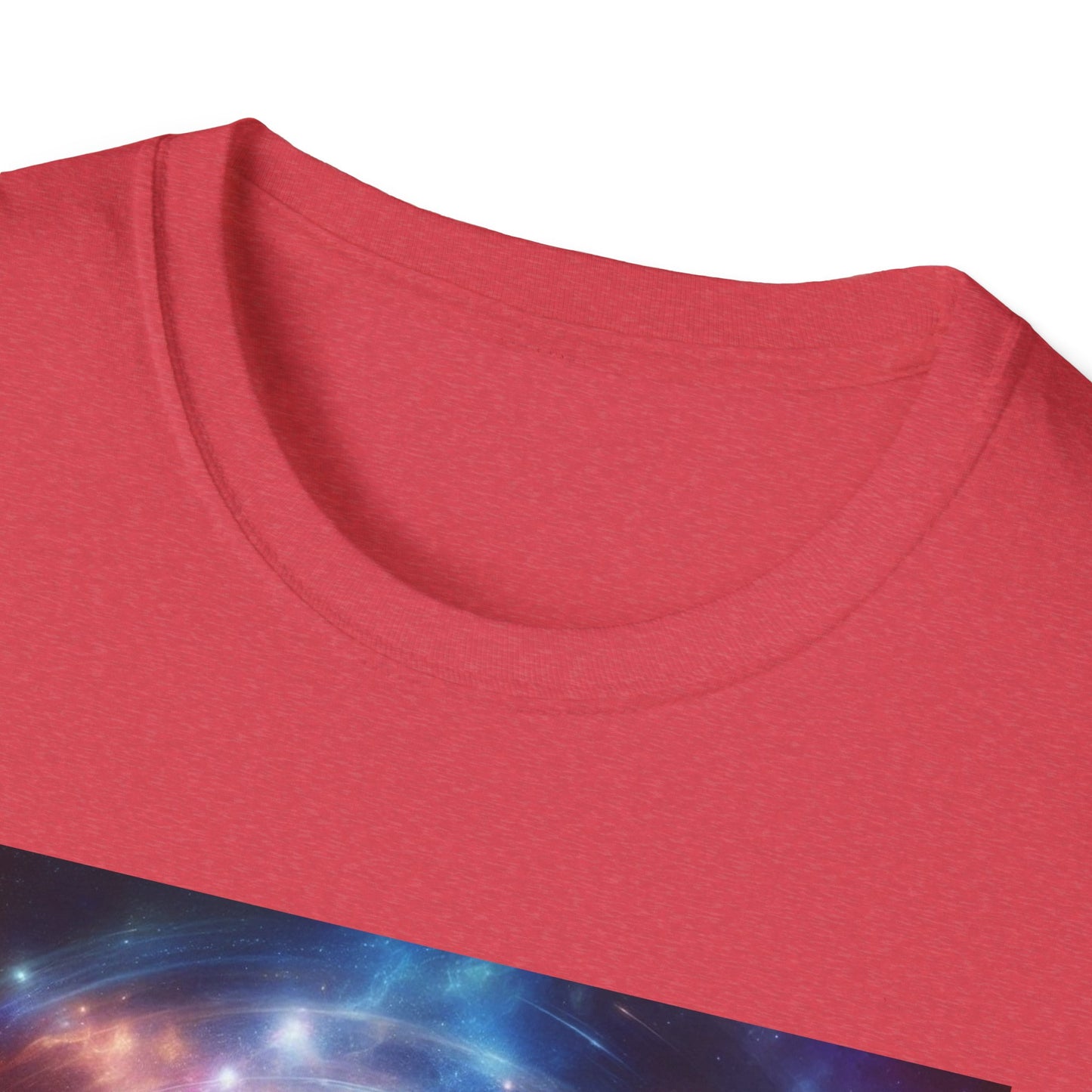 Camiseta unisex de estilo suave - "Ver con una nueva perspectiva" - Camiseta de arte cósmico para buscadores espirituales