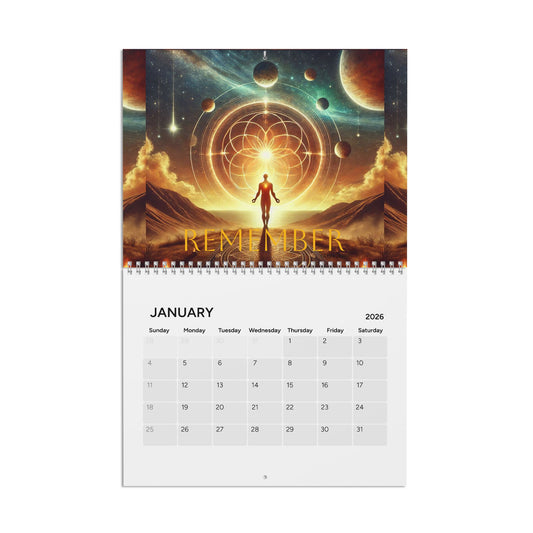 Healing Calendar (2026) Wall Art by SpiritualEyes, LLC