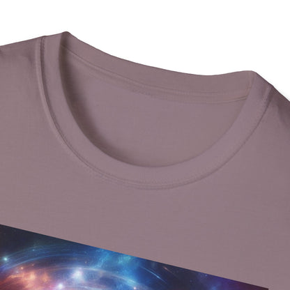 Camiseta unisex de estilo suave - "Ver con una nueva perspectiva" - Camiseta de arte cósmico para buscadores espirituales