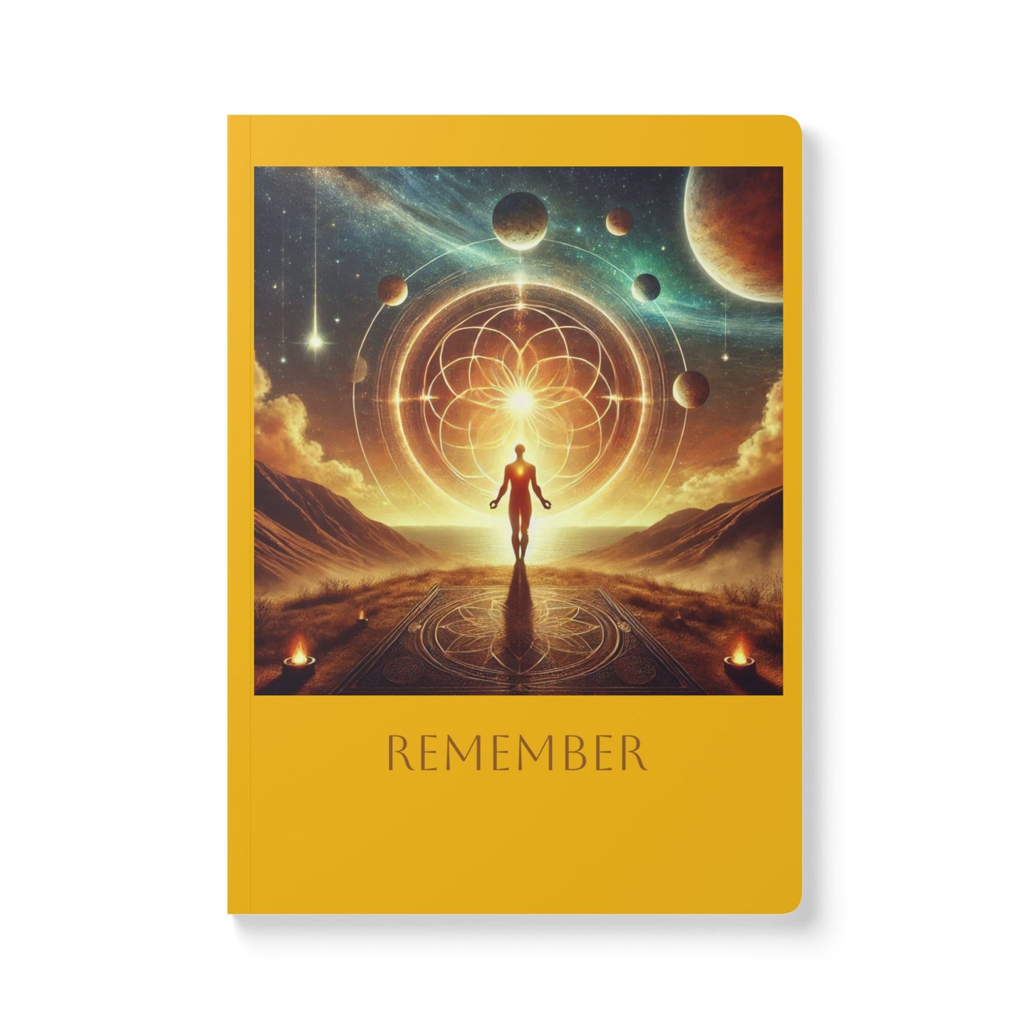 SpiritualEyes "Remember" Softcover Journal for Reflection and Creativity