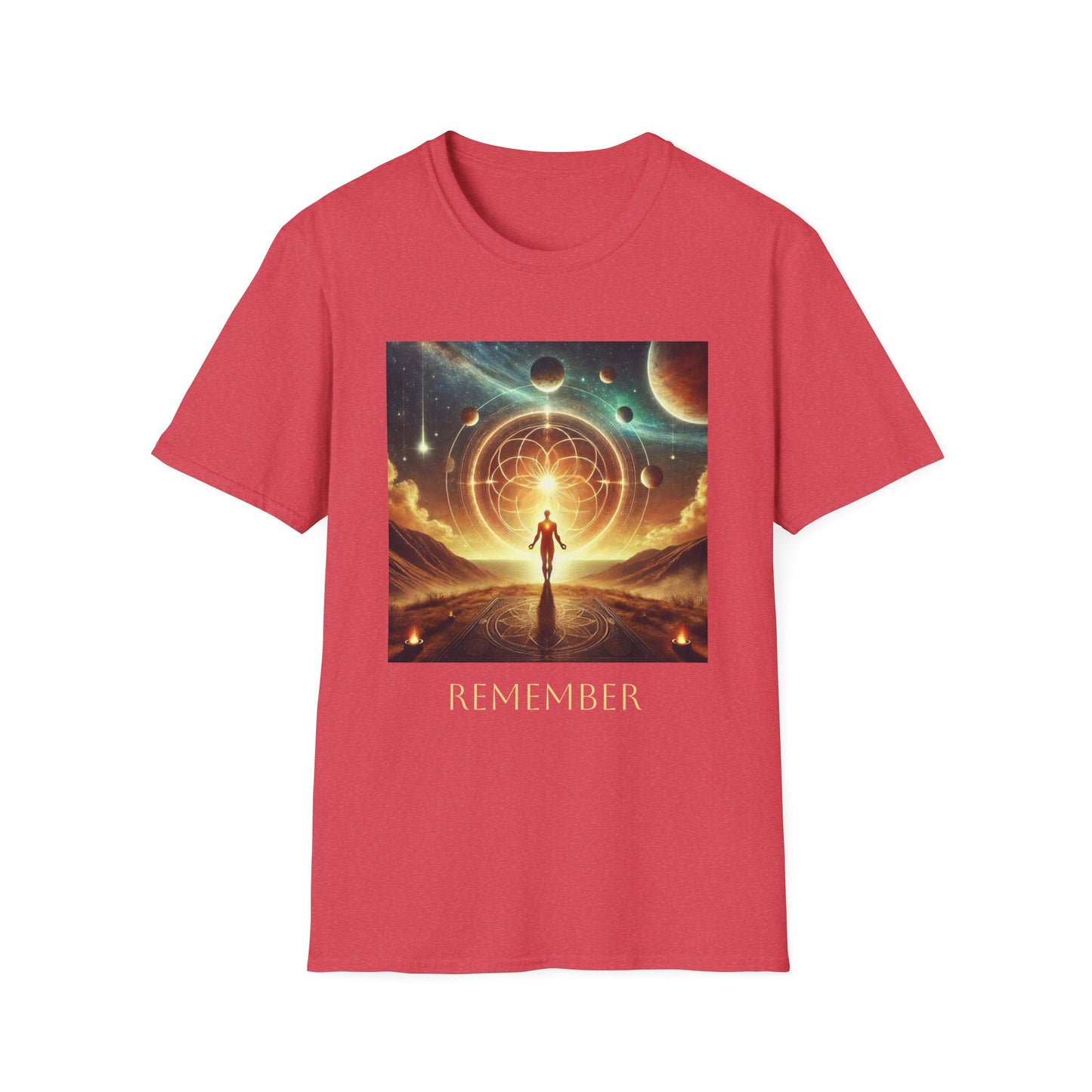 Camiseta unisex "Remember" de SpiritualEyes: Recordando la plenitud con el universo