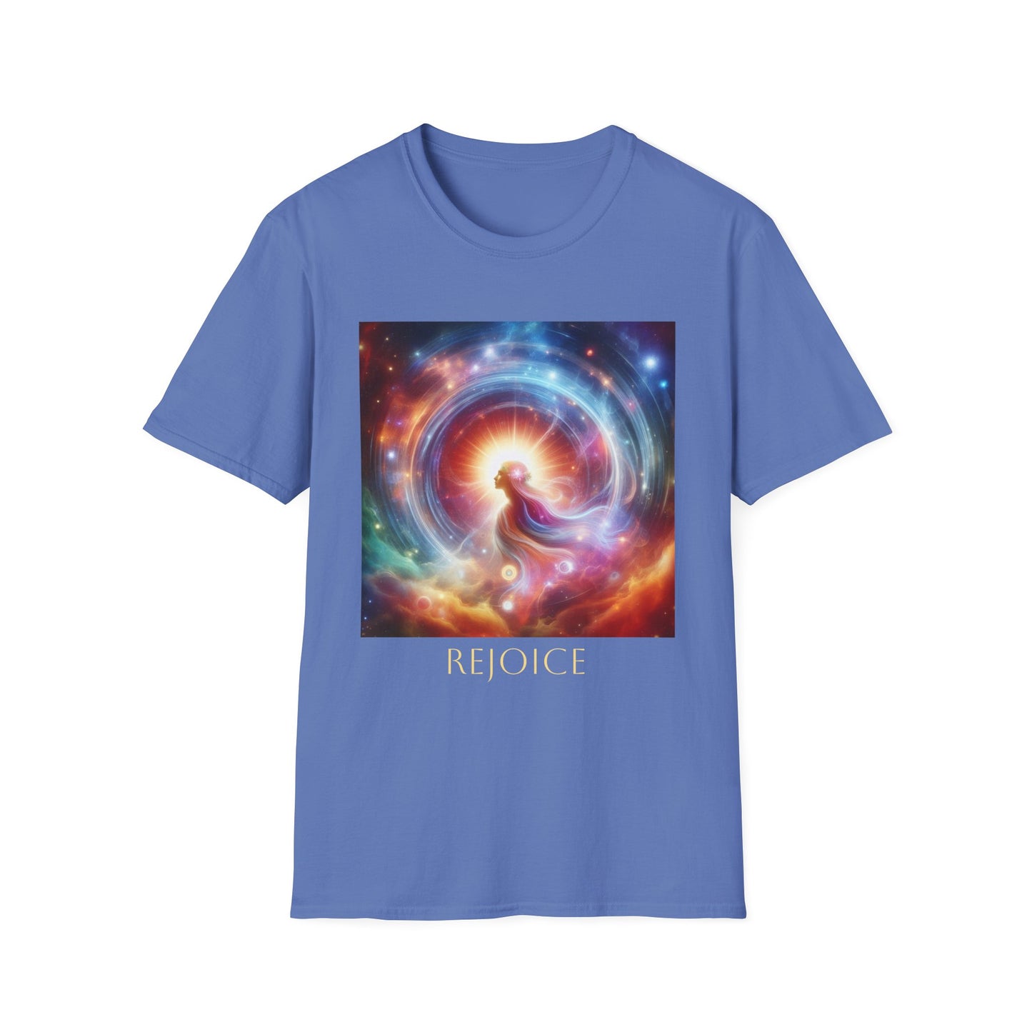 Camiseta unisex de estilo suave - "Ver con una nueva perspectiva" - Camiseta de arte cósmico para buscadores espirituales