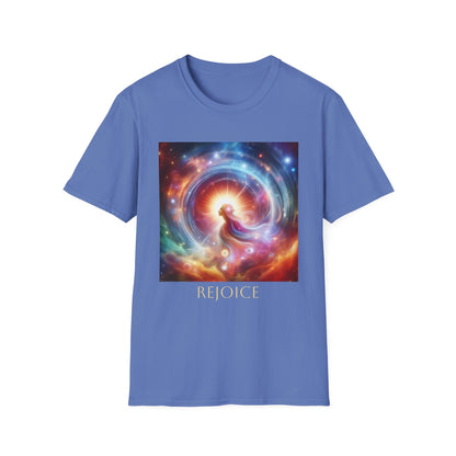 Camiseta unisex de estilo suave - "Ver con una nueva perspectiva" - Camiseta de arte cósmico para buscadores espirituales
