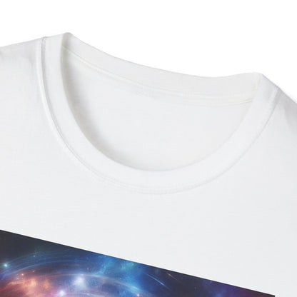 Camiseta unisex de estilo suave - "Ver con una nueva perspectiva" - Camiseta de arte cósmico para buscadores espirituales